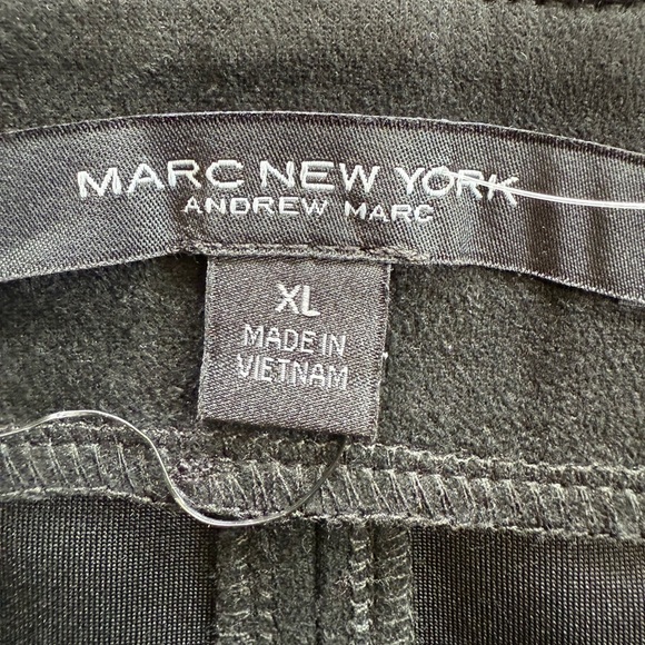 Marc New York Black Midi Skirt with Leather Details - Picture 4 of 11